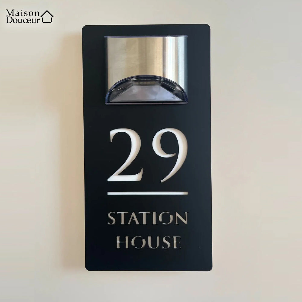 Plaque de maison sur mesure