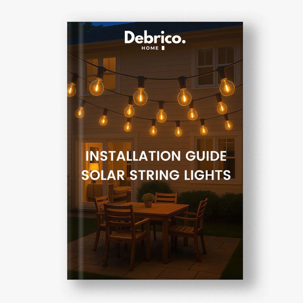 Solar string light installation guide